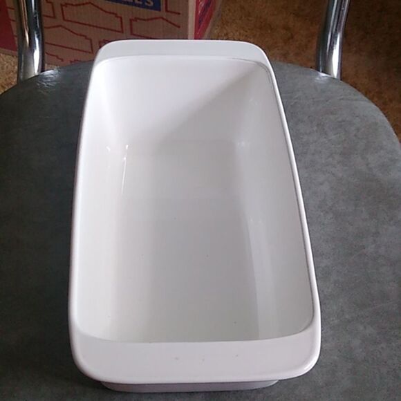 CorningWare White Baking Dish Corn Flower Blue Floral Design - Picture 2 of 6